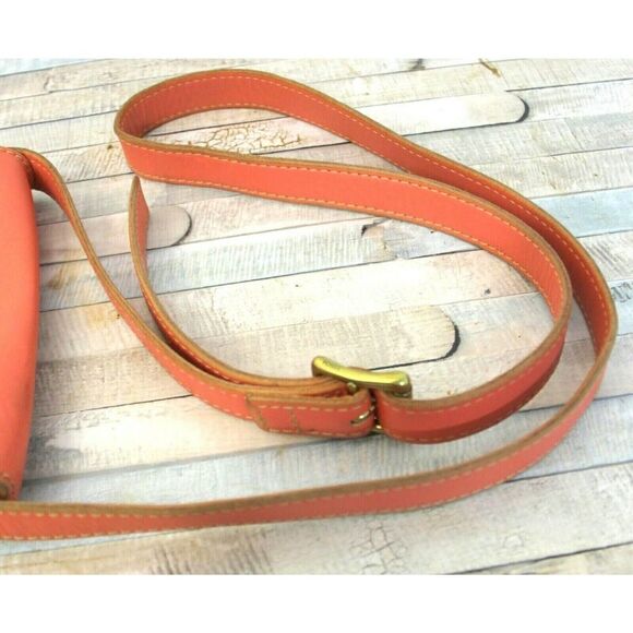 Fossil SALMON PINK GENUINE LEATHER FLAP TURN LOCK CROSSBODY PURSE SHOULDER BAG - Picture 12 of 12